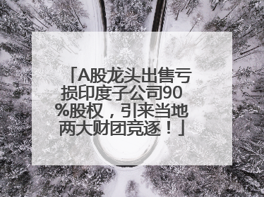 A股龙头出售亏损印度子公司90%股权，引来当地两大财团竞逐！