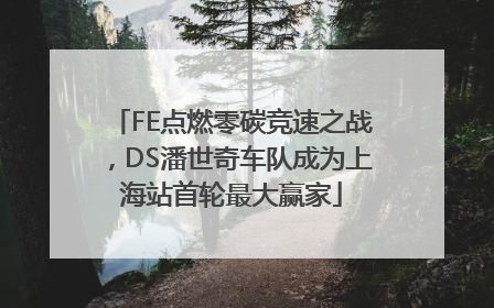FE点燃零碳竞速之战，DS潘世奇车队成为上海站首轮最大赢家