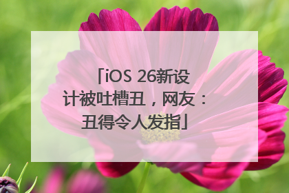 iOS 26新设计被吐槽丑，网友：丑得令人发指